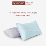 Bộ ga gối 3 món Lụa Tencel 60s Chavina Bedding size 1m2 đếm 2m2 bao gồm 1 drap và 2 vỏ gối nằm cao cấp — ảnh 5