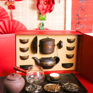Bộ Long Trà Ngự Lễ - Dragon Tea - Tinh Hoa Trà Viêt, Vẹn Toàn Lễ Nghi Tết - Bộ quà Tết cao cấp cho đối tác lãnh đạo