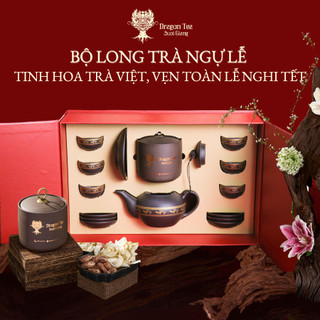 Bộ Long Trà Ngự Lễ - Dragon Tea - Tinh Hoa Trà Viêt, Vẹn Toàn Lễ Nghi Tết - Bộ quà Tết cao cấp cho đối tác lãnh đạo
