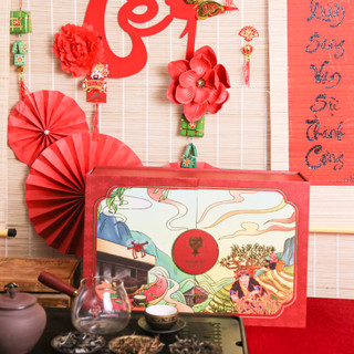 Bộ Long Trà Ngự Lễ - Dragon Tea - Tinh Hoa Trà Viêt, Vẹn Toàn Lễ Nghi Tết - Bộ quà Tết cao cấp cho đối tác lãnh đạo