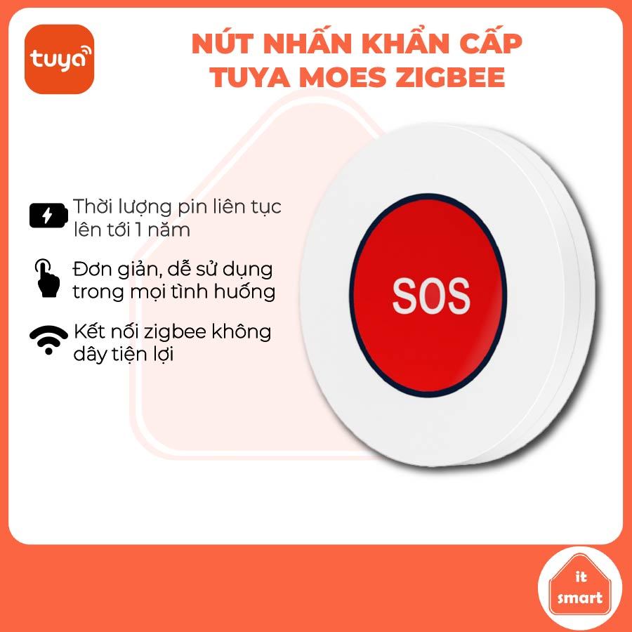 Nút nhấn khẩn cấp MOES Tuya Zigbee