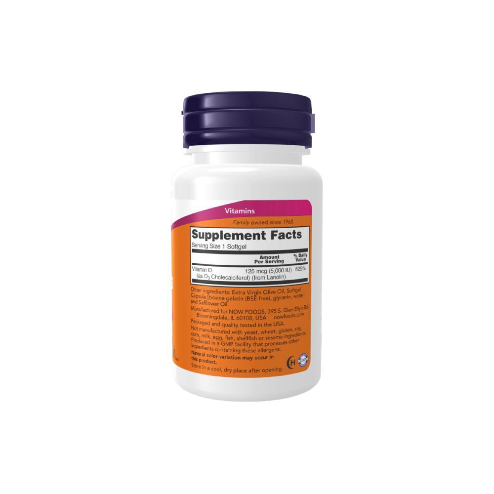 Now Vitamin D3 5000IU Hỗ Trợ Miễn Dịch & Xương