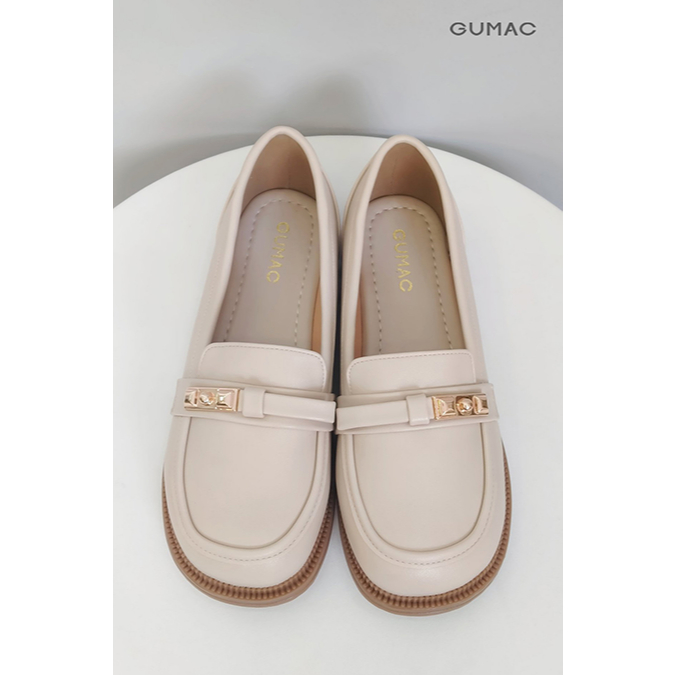 Giày Búp Bê GUMAC Phối Phụ Kiện Cơ Bản Êm Chân GF12006