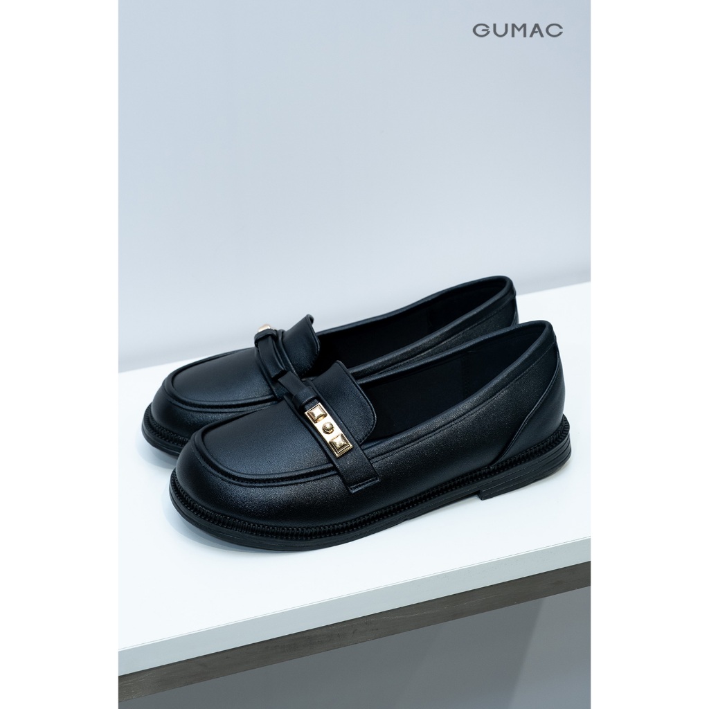 Giày Búp Bê GUMAC Phối Phụ Kiện Cơ Bản Êm Chân GF12006