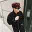 GOUNI® KAKI DENIM ZIP JACKET / BLACK