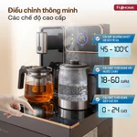 Cây nước nóng lạnh bàn trà cafe FUJIHOME TB241N-UV, máy nước uống bình âm, điều khiển từ xa menu chọn nhiệt độ đồ uống — ảnh 6