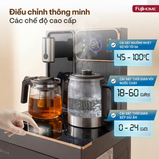 Cây nước bàn trà cao cấp Fujihome TB241N-UV, có ngăn khử khuẩn UV riêng biệt