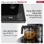 Cây nước nóng lạnh bàn trà cafe FUJIHOME TB241N-UV, máy nước uống bình âm, điều khiển từ xa menu chọn nhiệt độ đồ uống — ảnh 7