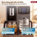 Cây nước nóng lạnh bàn trà cafe FUJIHOME TB241N-UV, máy nước uống bình âm, điều khiển từ xa menu chọn nhiệt độ đồ uống — ảnh 5