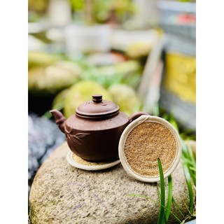 Lót Ly, Cốc Bằng Xơ Mướp Tự Nhiên KB Ecolife (có viền)độc đáo, cách nhiệt hoàn hảo với bàn mặt kính