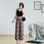 Quần thổ cẩm, ống suôn dài 98cm , vải tole lanh Thái, mát mẻ, unisex( Size 40-65 kg)