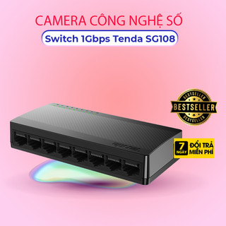Switch Tenda SG108 8-Port Gigabit | Bộ Chia Mạng 8 Cổng | Chính Hãng BH 36 Tháng