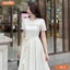 Đầm thiết kế BEMINE cổ tròn đính hoa eo tùng váy xếp ly phù hợp đi chơi-B413