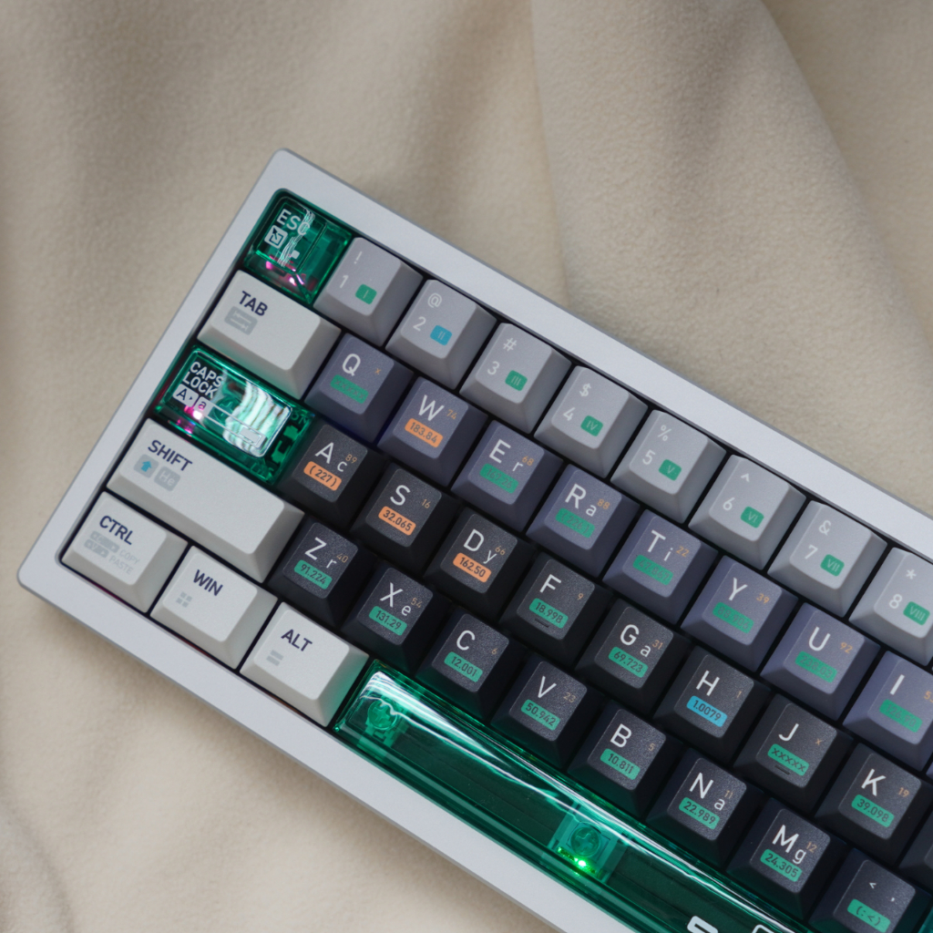 Bộ keycap Cherry Chemical 003 nhựa PBT in dyesub cao cấp xuyên led 193 phím dày 1.5mm | BigBuy360 - bigbuy360.vn