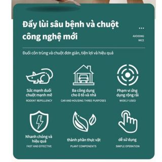 Homee.cok (Mua 2g Tặng 1g) Viên Đuổi Chuột Gián Côn Trùng – Đuổi Chuột Hiệu Quả, Khử Mùi Nhà Ở