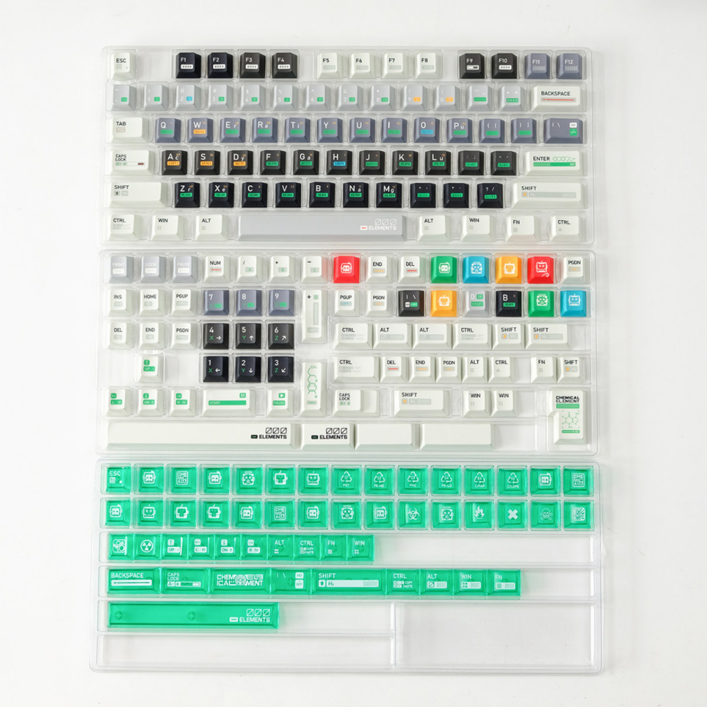 Bộ keycap Cherry Chemical 003 nhựa PBT in dyesub cao cấp xuyên led 193 phím dày 1.5mm | BigBuy360 - bigbuy360.vn