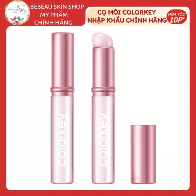 Cọ Môi Silicone Colorkey Tán Son Bùn Hiệu Quả Có Nắp Đậy - Bebeau