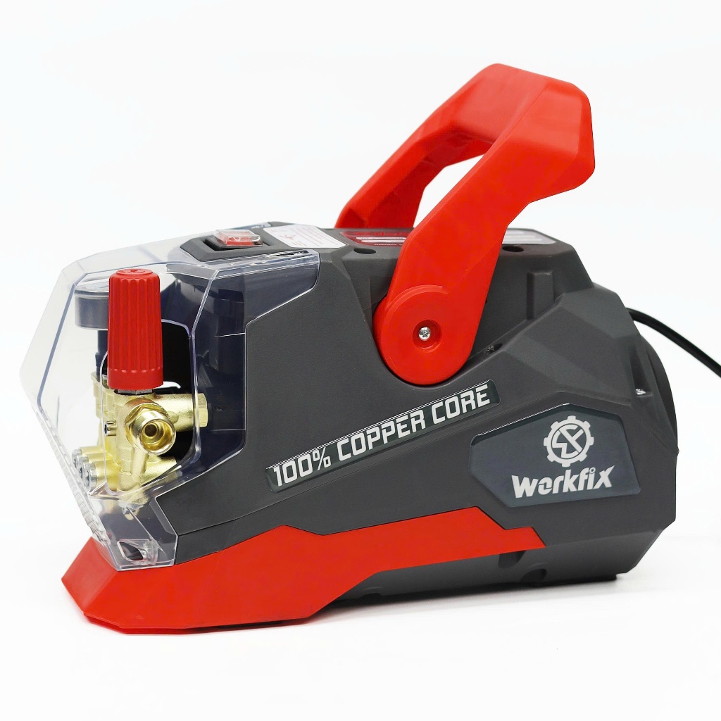 Máy rửa xe Chỉnh Áp WORKFIX WF-PW3350W, Công suất 3350w, Áp lực 200bar, Có át chống giật, Motor đồng