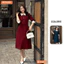 Đầm thiết kế BEMINE cổ đức dáng A xòe tay lửng đính cúc phù hợp đi làm, đi chơi-MT9804