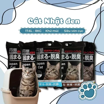 Cát vệ sinh cho mèo Nhật Bản 17,6L(bao 8kg),cát vệ sinh vón cục,khử mùi hiệu quả cho chó mèo