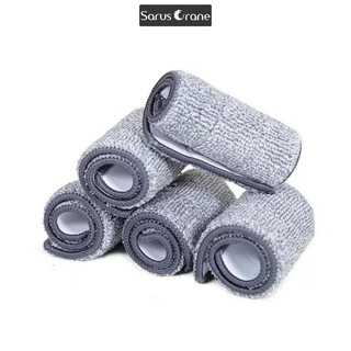 Combo 9 Miếng Lau Nhà Thay Thế (12x32cm) - Bông Microfiber Chính Hãng, Siêu Hút Bụi, Tiết Kiệm 40%