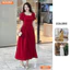 Đầm thiết kế BEMINE cổ vuông đính hoa dáng chữ A phù hợp đi chơi-B203