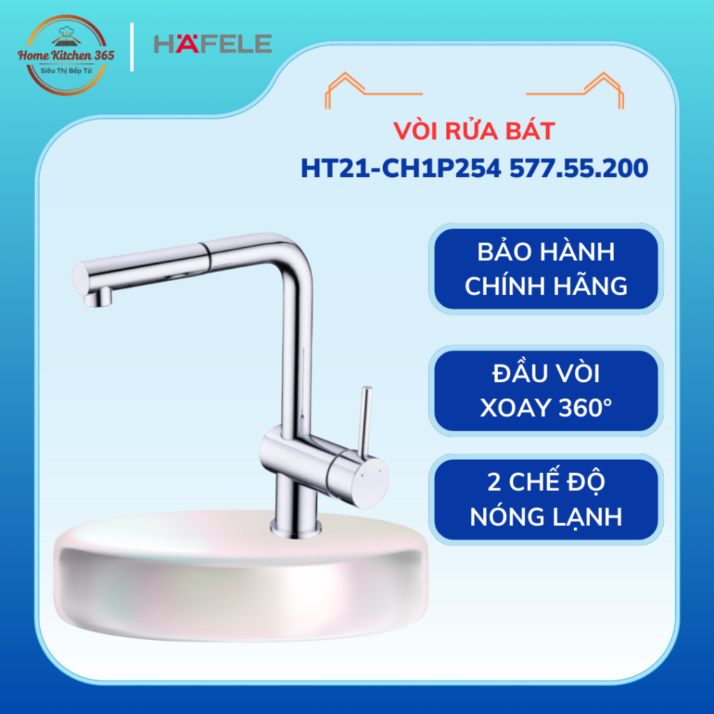 Vòi Rửa Chén Hafele HT21-CH1P254 577.55.200 | Vòi rửa bát cao cấp Hafele