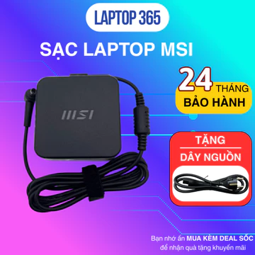 MSI Laptop Charger for Modern 14 B11mo B11m B11ml – 65W