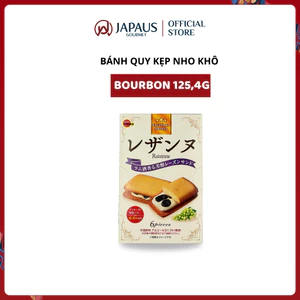 Bánh Quy Bơ Kẹp Nho Khô Bourbon 125.4g Nhật Bản JAPAUS GOURMET
