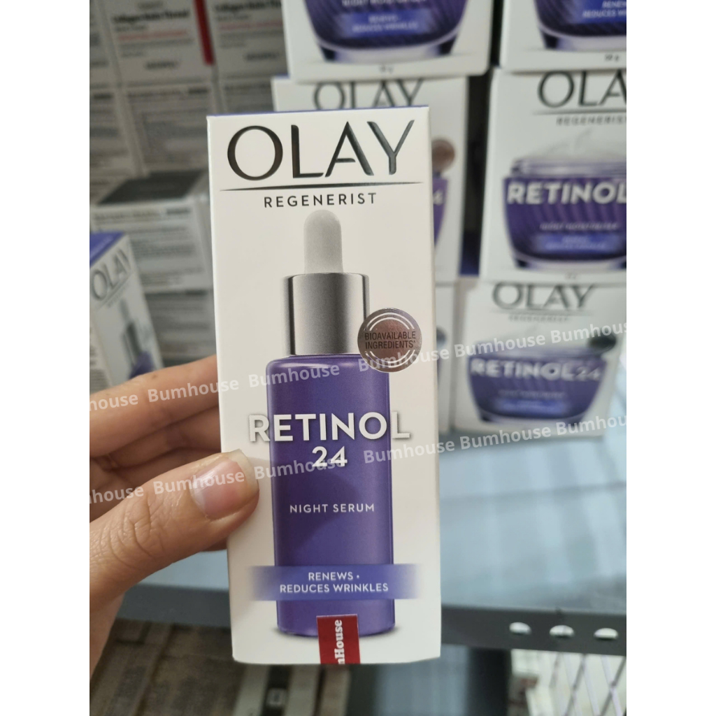 [HÀNG CTY] Serum Trẻ Hóa, Sáng Da Olay Retinol24 Regenerist Retinol 24 Night Serum Fragrance-Free 30ml