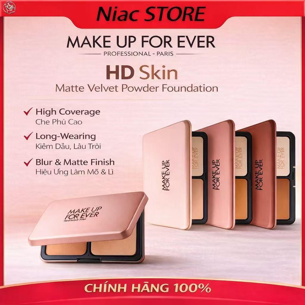 【Chính Hãng】Phấn nền Make Up For Ever HD Skin Powder Foundation 11g Full Box/Full Size