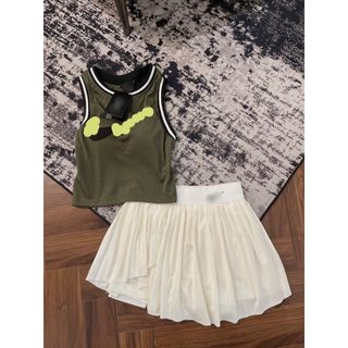 Sét thể thao áo lưới rêu kèm chân váy