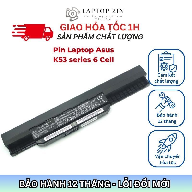 Pin Laptop Asus A43 A53 A54 A84 K43 K53 K54 K84 X43 X44 X53 X54 X84 ...