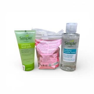 Combo 3 Món: 1 Chai Nước Tẩy Trang Sim 100ml + 1 Sữa Rửa Mặt 50g + 1 Bông Tẩy Trang 30 Miếng