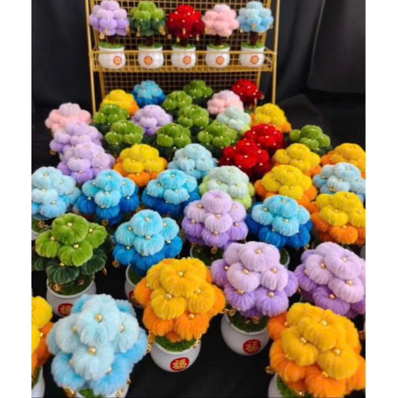 Set Tự Làm Cây Tài Lộc Handmade Bằng Kẽm Nhung