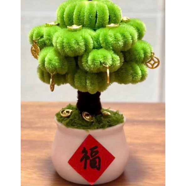 Set Tự Làm Cây Tài Lộc Handmade Bằng Kẽm Nhung