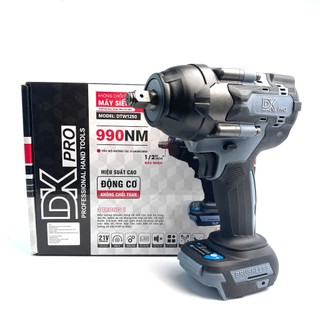 Máy siết bulong pin 900N.m Dkpro, không chổi than, lực siết mạnh, tốc độ cao