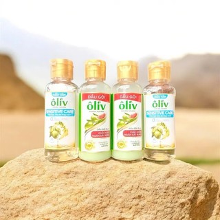 Combo 4 Món : 2 Chai Dầu Gội Oliu Ngăn Ngừa Gãy Rụng + 2 Chai Dầu Tắm Tinh Chất Oliu 60ml/Chai (Mini Size)