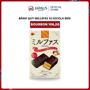 Bánh Quy Millefas Vị Socola Đen Bourbon 106.2g Chính Hãng Nhật Bản JAPAUS GOURMET
