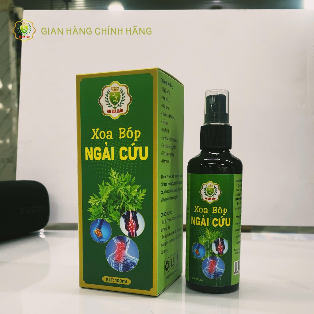 Dầu xoa bóp ngải cứu - dầu xoa bóp giảm đau nhức xương khớp, tê bì tay chân - 100ml