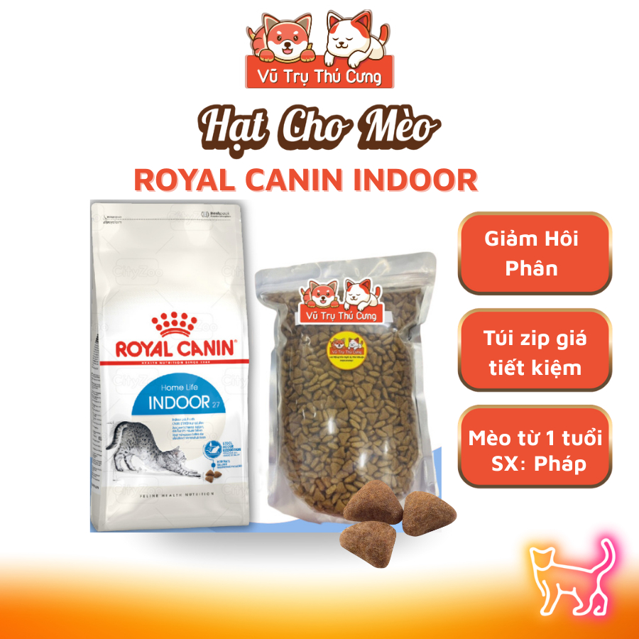 (Túi Chiết) Hạt cho Mèo trưởng thành Royal Canin Indoor