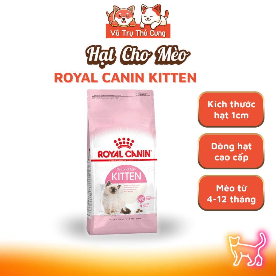 Thức Ăn Hạt Cho Mèo Con Royal Canin Kitten Hỗ Trợ Tiêu Hóa