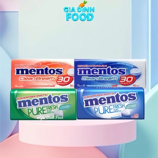 [Lốc x12 Hộp] Kẹo Ngậm Không Đường Mentos Clean Breath cho hơi thở thơm mát trong suốt 30 phút - Hộp thiết 35g