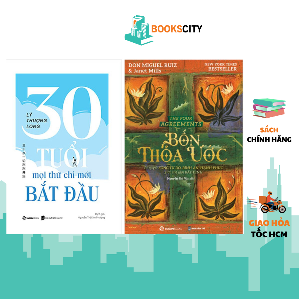 Sách - 30 tuổi mọi thứ mới chỉ bắt đầu, bốn thỏa ước (Lẻ tùy chọn)