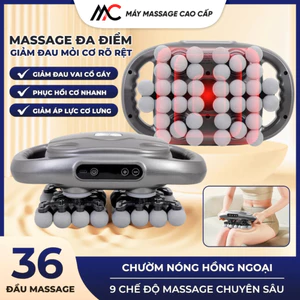 Máy Massage 36 Đầu Cầm Tay Rung Tần Số Cao Giúp Giảm Đau Cơ Sâu Toàn Thân 9 Cấp Độ Đời Mới 2026