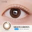 Kính áp tròng khoá ẩm 8H 1 Ngày Màu Nâu Sữa CARASE, Lens cận MILK TEA BROWN