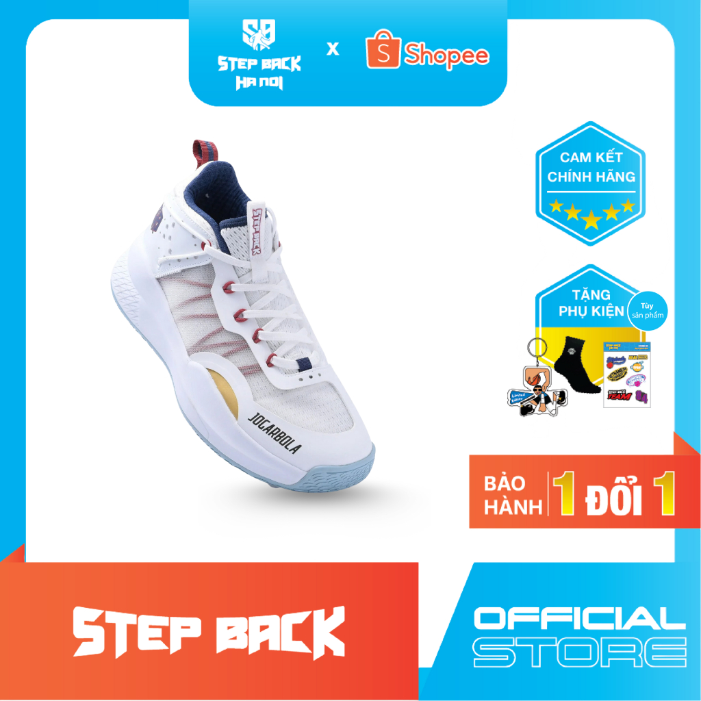 Giày bóng rổ Jogarbola x Stepback -The One Pure Game, giày chơi bóng rổ cổ low, giày thể thao chơi indoor outdoor