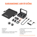 Mic thu âm lọc tiếng ồn không dây Saramonic AIR, pin 48 tiếng mic cài áo livestream, làm video cho máy ảnh, điện thoại — ảnh 8
