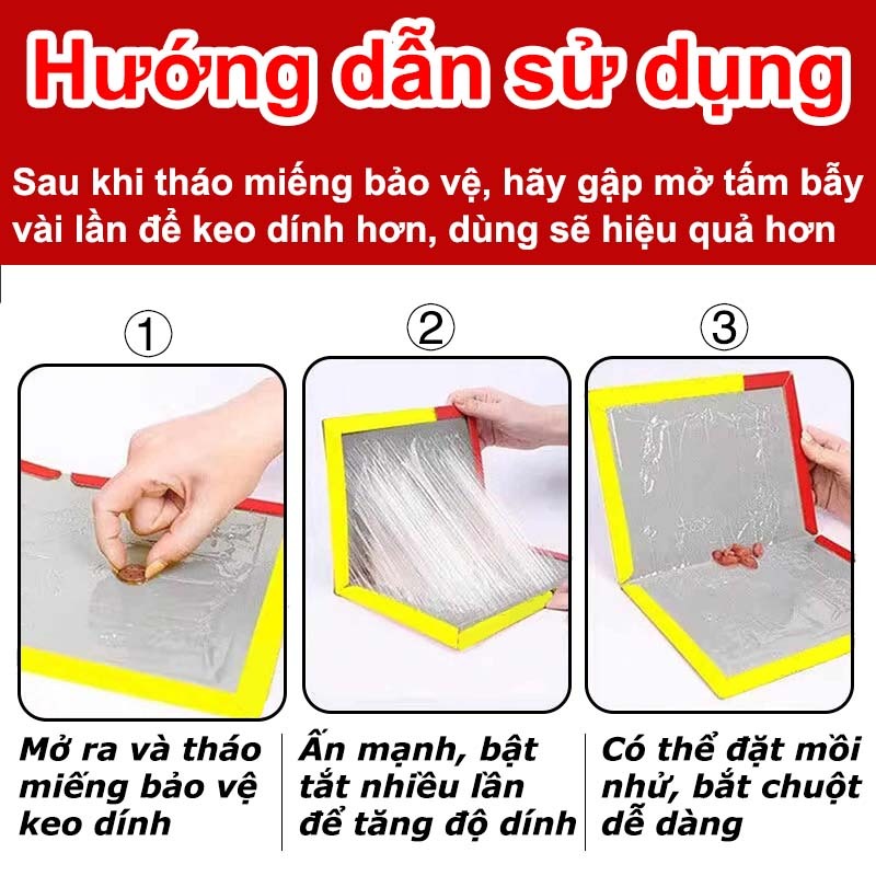Bẫy chuột dán keo siêu dính, Keo Dính Chuột Siêu Dính (có mồi) ,, gián, ruồi, thần bẫy chuột cho nhiều mục đích
