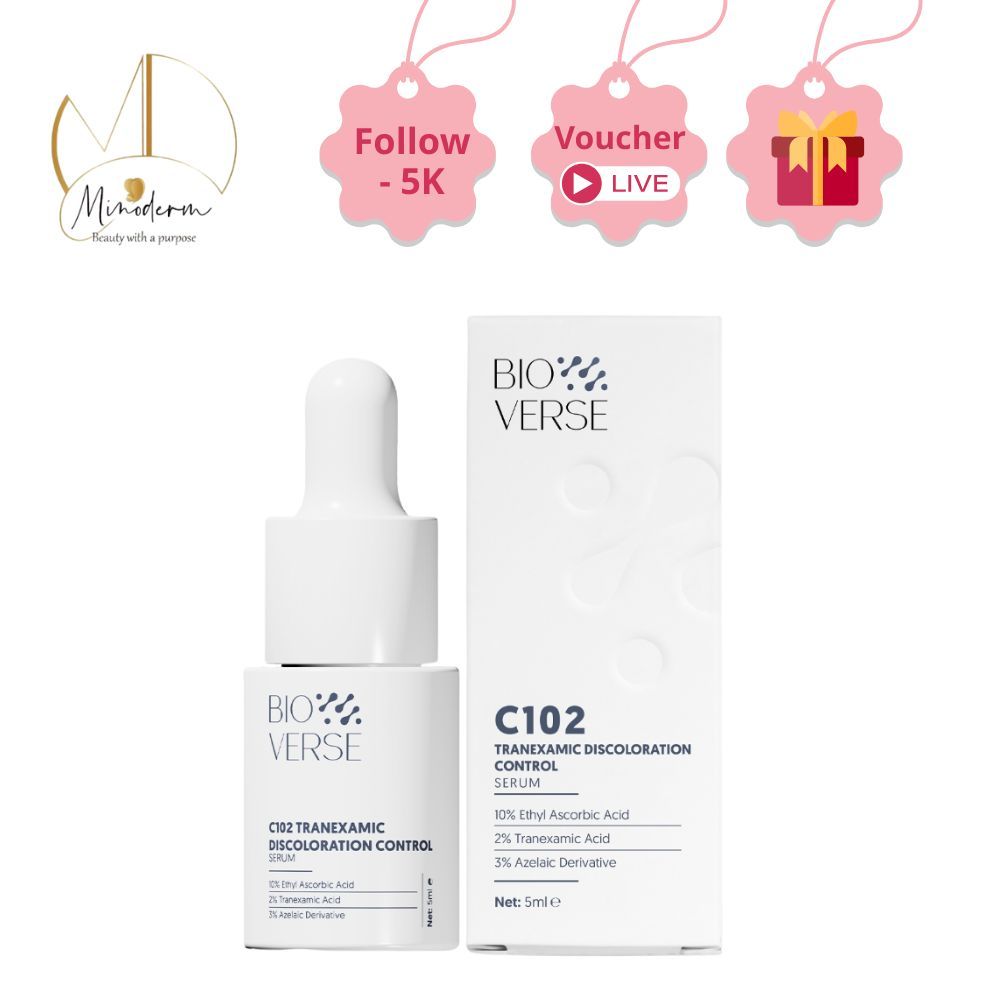 Tinh Chất Bioverse C102 Tranexamic Discoloration Control giúp sáng khỏe da, mờ thâm, hạn chế lão hóa. | BigBuy360 - bigbuy360.vn